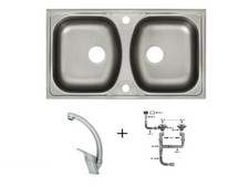 Edelstahl Einbauspüle 78x44cm