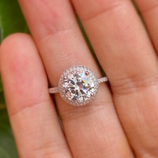 Rund diamant solitär - kt,