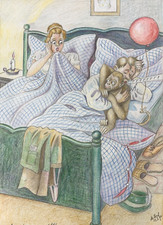 Original Zeichnung Karikatur