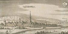 BAD SALZUFLEN - Stadtpanorama - Merian - Kupferstich um 1647