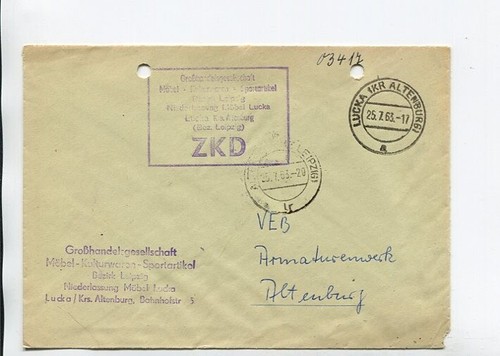 Ddr dienst zkd brief lucka - dienst,