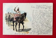 Militär Litho AK BERLIN 1901 Garde de Corps Reiter, Trommler zu Pferd ( 143896