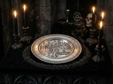 Zinn Ritualschale: Schwarze