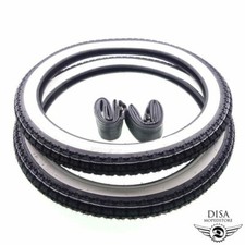 Moped Weißwand Reifen SET