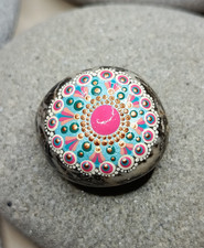 Mandala Stein, bunt