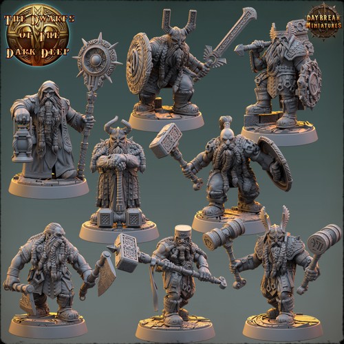 Fantasy zwerge 28mm resin - zwerge,
