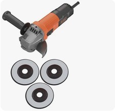 Black+Decker Winkelschleifer ink. 3 Scheiben BEG110A3 (750 W, 115 mm) Neu B-Ware