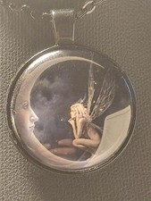 Damen Gothic Halskette in schwarz Elve glasiert im Retro Design dezent auffällig