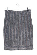 EDC High Waist Rock Damen Rock Gr. DE 38 blau-braun-wollweiß Casual-Look