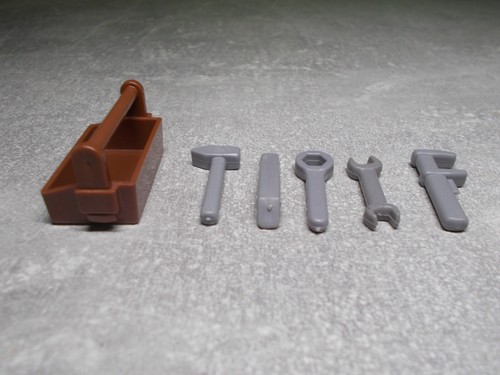Playmobil werkzeugkiste braun - werkzeugkiste,
