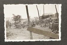 Foto Wk2 Panzerjäger Vormarsch Pak Pause Infanterie Belgien Fahrrad Feldküche