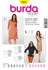 Burda b7031 kleid - b7031,