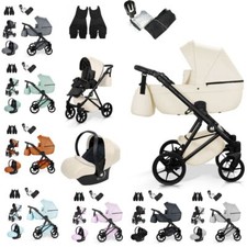 MOMMO HARMONY Kinderwagen 2in1/3in1/4in1 Öko-Leder – Cosmo I-Size-Sitz
