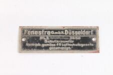 altes Typenschild Bunker Tür Luftschutz WK2 Luftschutzbunker Metall Deko Sammler