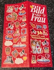 Sticker Bogen aus Zeitschrift