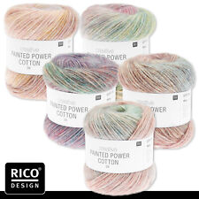 Rico Design 100 g Creative Painted Power Cotton Wolle Garn Stricken 5 Farben
