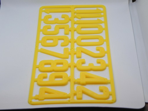 Ziffern set 40mm - ziffern-set, gelb