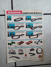 Carrera Verkaufszettel /Neuheiten Prospekt späte 60 er /Anfang 70 er Jahre  -