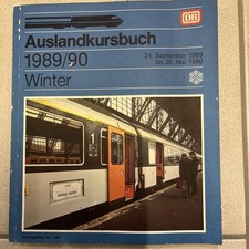 DB Auslandkursbuch Sommer Winter 1989/90