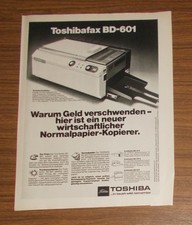 Seltene Werbung TOSHIBA