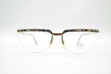 Vintage Sting 5035 Grün Gold Mehrfarbig halbrand Brille Brillengestell NOS
