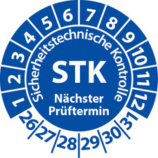 Prüfplakette STK
