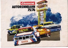 Carrera Vintage Katalog Prospekt Autorennbahn 75/76 Slotcars Bikes Universal 124