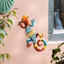 Dekofigur Gartenfigur Gecko