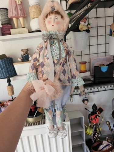 Künstlerpuppe handarbeit 47cm - künstlerpuppe,
