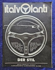 Italvolanti Lenkräder, originale Werbung aus 1988