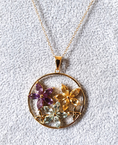 Citrin amethyst blauer topas - -,