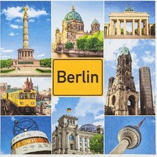20 Servietten Berlin Sights