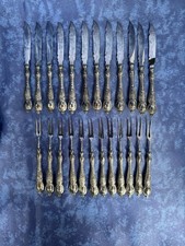 Antikes Obstbesteck für 12