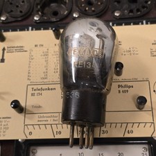 E-Röhre De/ka/de RE134 Tube 30 mA Triode geprüft auf Funke W19 BL-2580