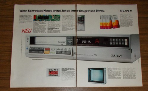 Seltene werbung vintage sony - werbung,