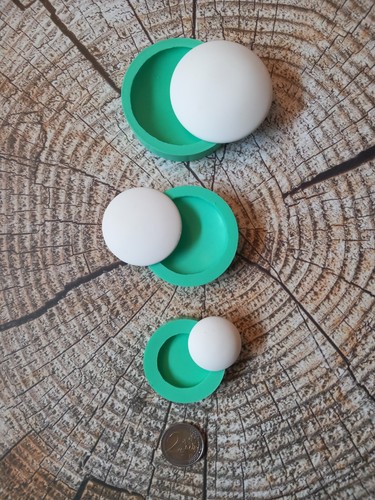 Silikonform cabochon set 3tlg - ,