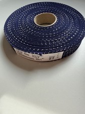 27 m Schrägband 20 mm gefalzt WESTFALENSTOFFE   Punkte blau maritim