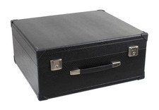 96-Bass Akkordeon Koffer Holz Case Hülle Tasche Kunstleder Bezug Rot gepolstert