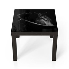 DEQORI Couchtisch 'Schönes Pferd im Profil' Glas Beistelltisch, versch. Ausf.