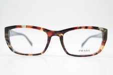 Brille Prada VPR 18O Mehrfarbig Silber Blau Oval Brillengestell eyeglasses Neu