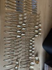 VdH Hogosil Edelstahl Besteck Rokoko Stil vergoldet 12 Personen 72 Teile