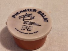 DDR Leerverpackung Dose Becher VEB"Pikanter Salat" Lebensmittel Konsum HO