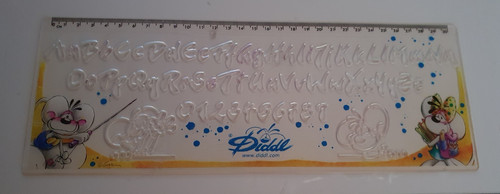 Diddl schablonen lineal cm - schablonen-lineal, 30
