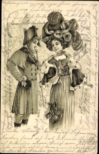 Litho zwei junge - litho, frauen