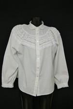 Gr.44/46 Trachtenbluse weiß