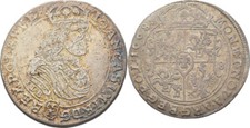 Polen 18 Gröscher 1668 Johann Casimir, 1649-1668 Original Münze #Q290