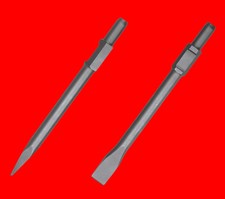 2 St. 400mm Flachmeißel Spitzmeißel 30mm 6-Kant Für Makita Hitachi Bosch Einhell