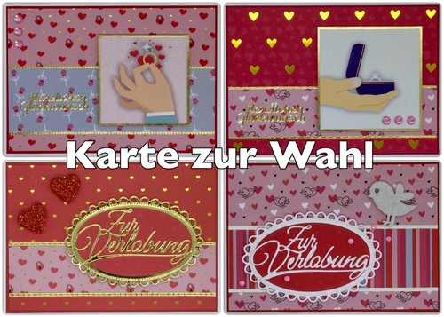 Grußkarten zur verlobung - grußkarten,,