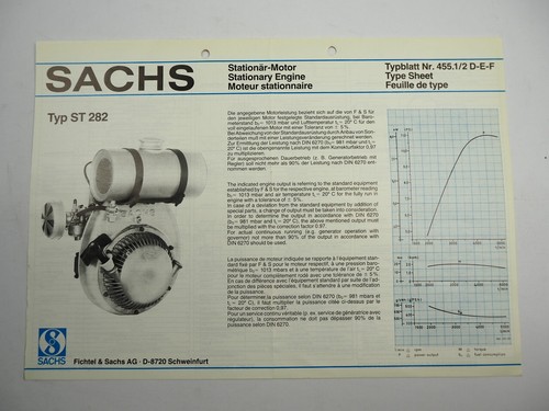 Sachs st282 stationärmotor - st282,