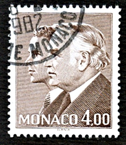 Briefmarke von monaco - monaco, oblitere